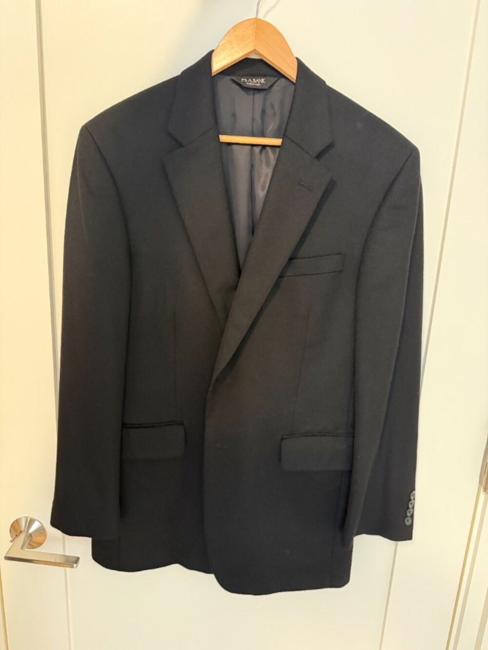 Jos. A. Bank 100% Cashmere Sport Coat Blazer Black 40R